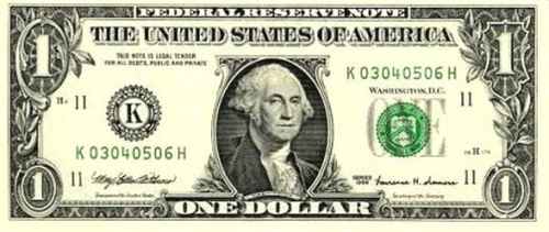 one dollar front